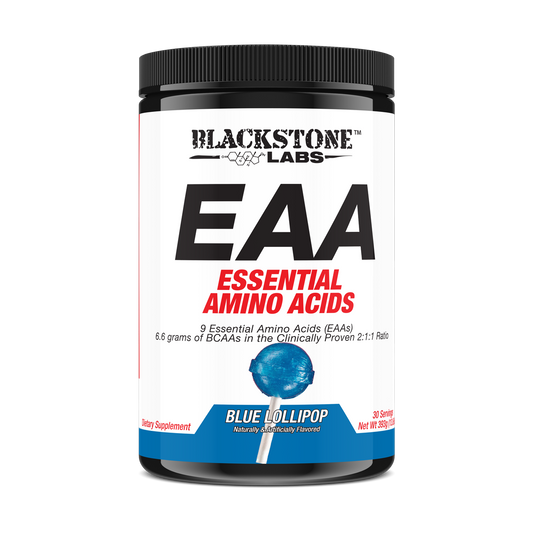 Blackstone Labs EAAs | Essential Amino Acids | Blue Lollipop Flavor