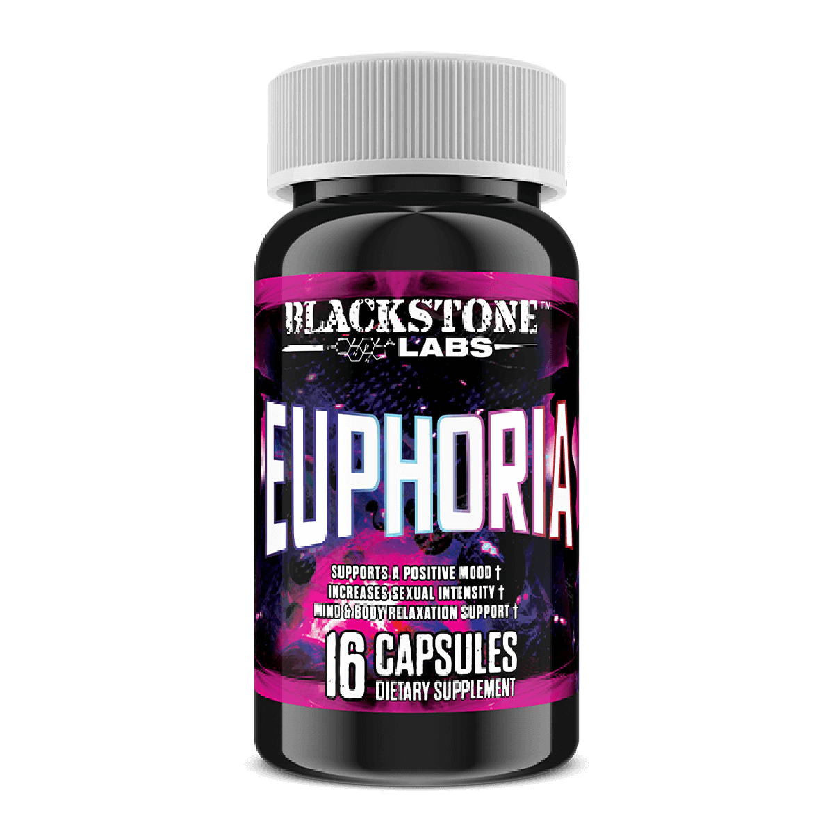 Blackstone Labs Euphoria | Mood Enhancing Relaxation Supplement | Photo of Bottle Render