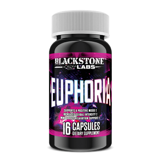 Blackstone Labs Euphoria | Mood Enhancing Relaxation Supplement | Photo of Bottle Render