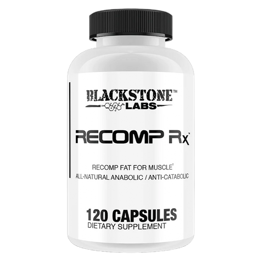 Blackstone Labs | Recomp Rx | All-Natural Anabolic | Anti-Catabolic | Muscle Building Body Recomposition Supplement