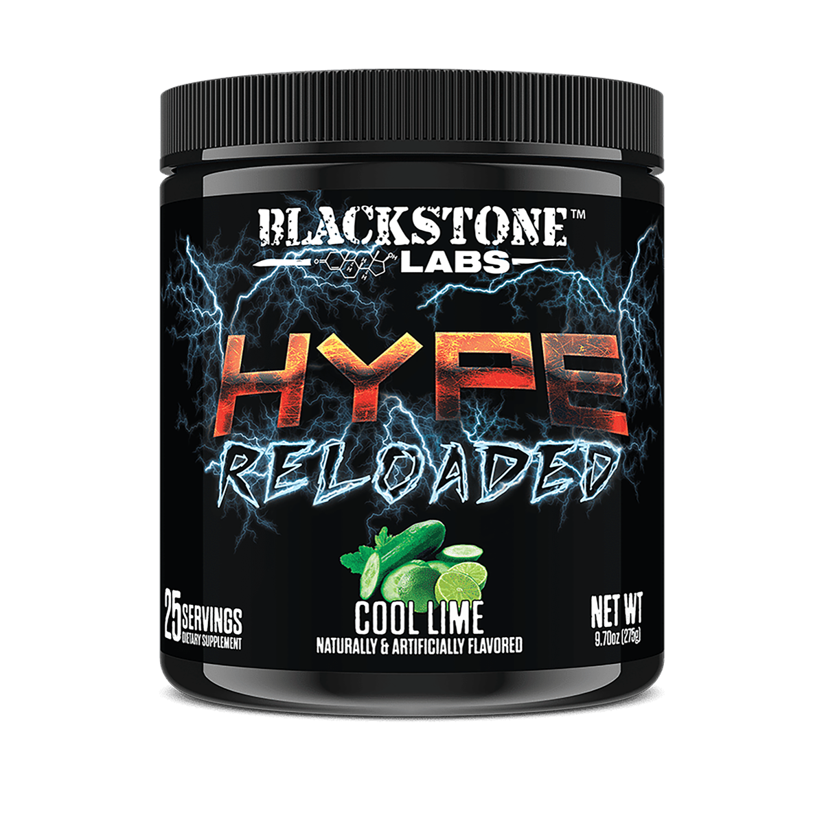 Blackstone Labs | Hype Reloaded | Non-Stimulant Pre-Workout | N.O. Pump Formula | Cool Lime Flavor