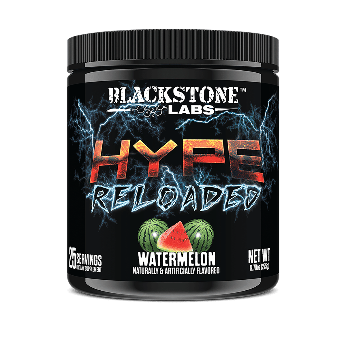 Blackstone Labs | Hype Reloaded | Non-Stimulant Pre-Workout | N.O. Pump Formula | Watermelon Flavor