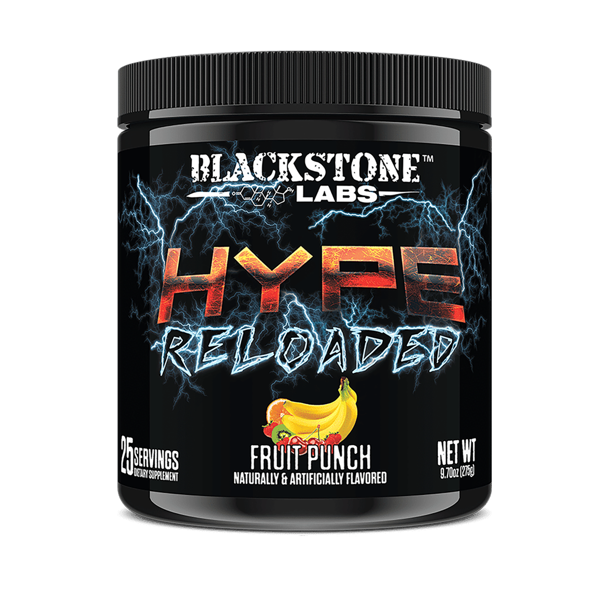 Blackstone Labs | Hype Reloaded | Non-Stimulant Pre-Workout | N.O. Pump Formula | Fruit Punch Flavor