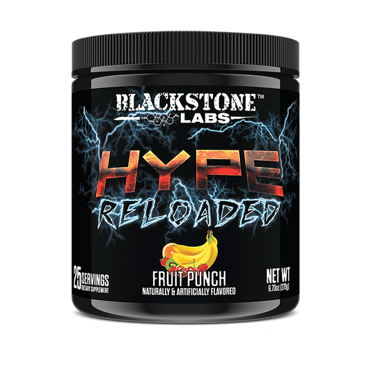 Blackstone Labs | Hype Reloaded | Non-Stimulant Pre-Workout | N.O. Pump Formula | Fruit Punch Flavor