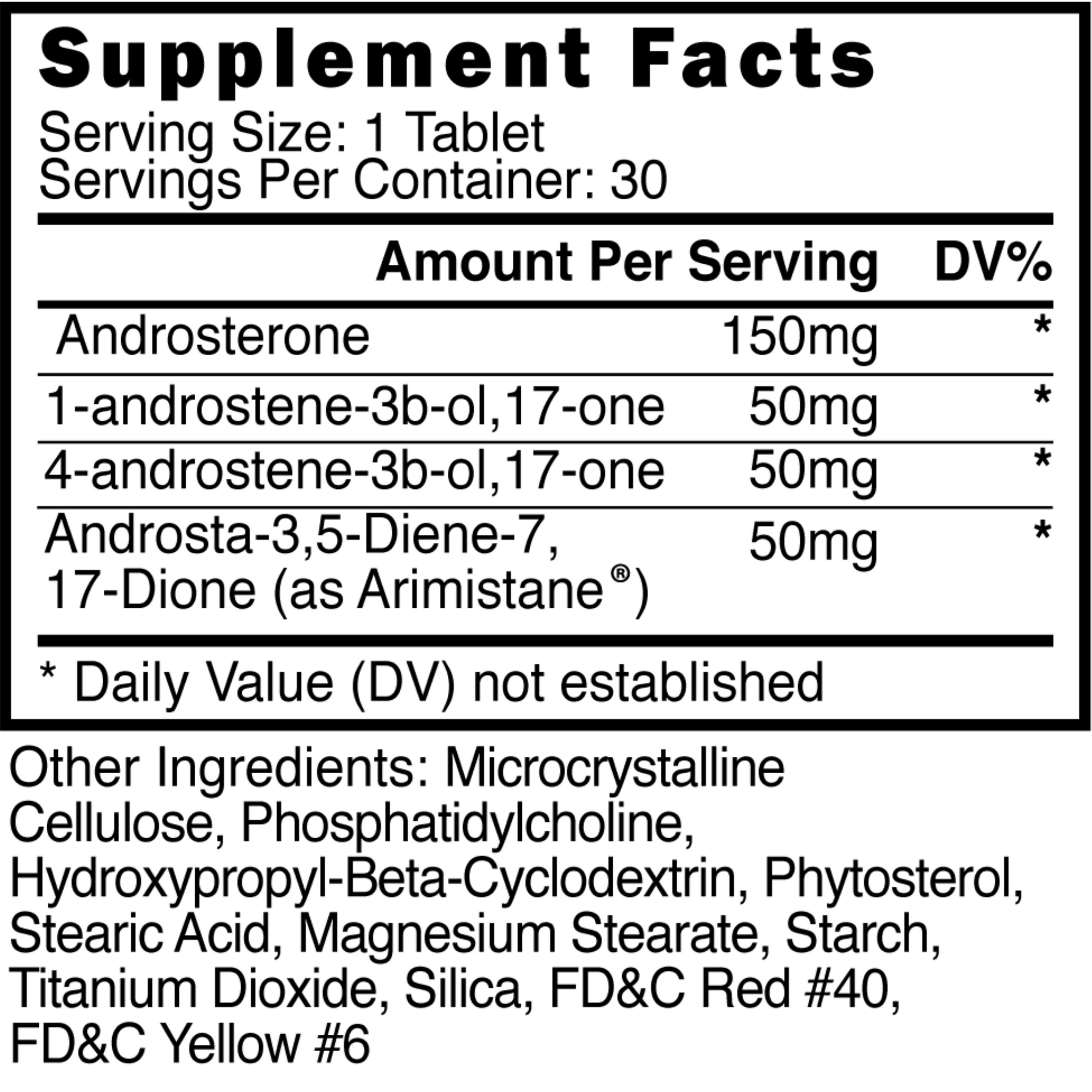 Blackstone Labs | Metha-Quad EXTREME | Supplement Facts Panel