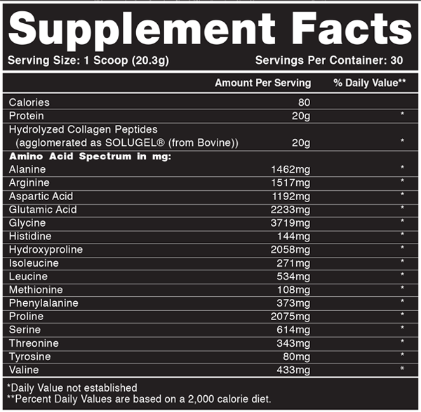 Instantized Collagen Peptides