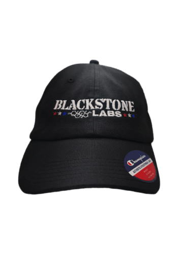 Blackstone Labs Dad Hat | Black Hat, Red, White, & Blue Logo