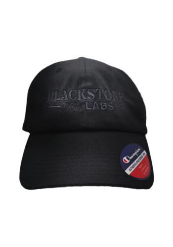 Blackstone Labs Dad Hat | Black Hat Black Logo